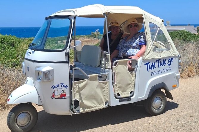 3 Hour Tuk Tuk Adventure from Malia to Hersonissos - Malia Palace, Potamos Beach, and Malia Beach Road