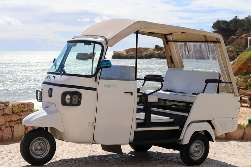 Albufeira: Best Views & Photo Spots Tuk Tuk Tour (Private) - Leaving Albufeira in a private electric tuk tuk