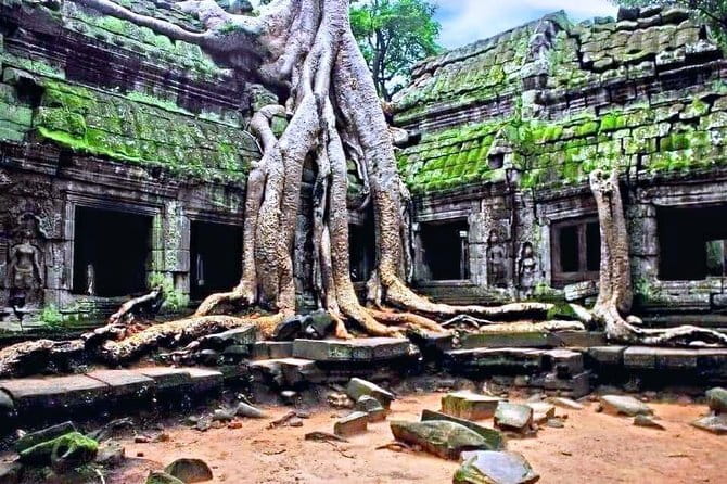 Amazing full day TUKTUK tour - Angkor Thom begins with the South Gate and Bayon