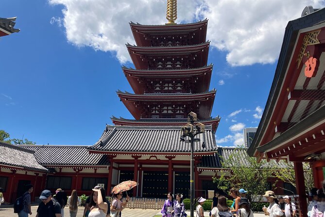 Asakusa, Tokyo: Rickshaw Experience and Highlights Walking tour - Hanayashiki Street brings in old Tokyo charm