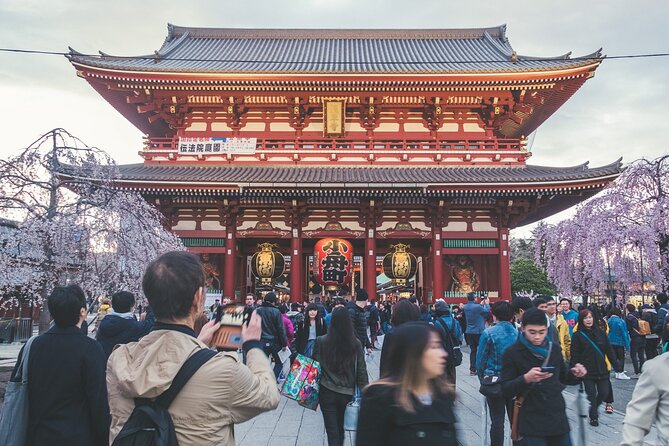 Asakusa, Tokyo: Rickshaw Experience and Highlights Walking tour - Nishi Sando is a calmer shopping lane
