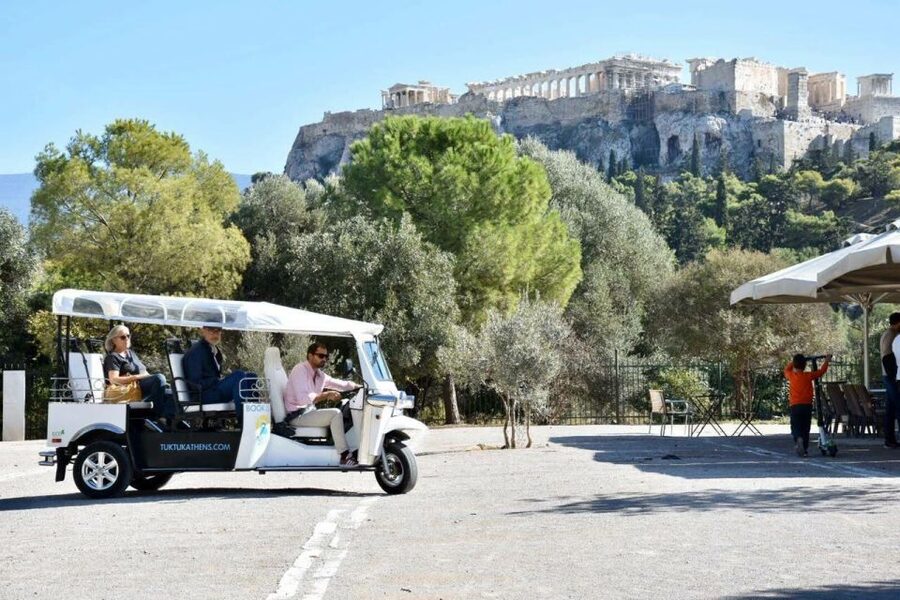 Athens: Private Evening Sightseeing Tour by Electric Tuk-Tuk - Kolonaki, the Olympic Stadium, and ancient Athens