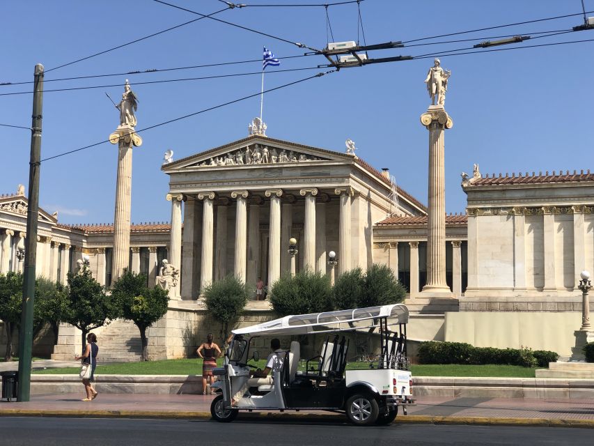 Athens: Private Evening Sightseeing Tour by Electric Tuk-Tuk - Plaka by narrow lane and open-air evening