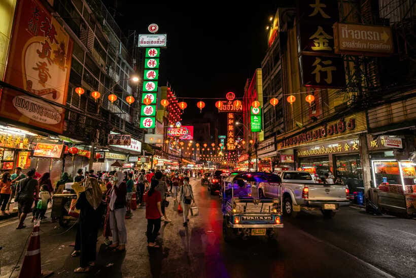 Bangkok: Private Tuk-Tuk Night Tour, River Boat & Eats - Khao San Road supplies the loud finale