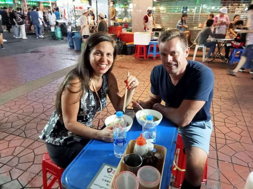 Bangkok Tuk-Tuk by Night with Chinatown Street Food Meal - Pak Khlong Talat and the lotus flower lesson