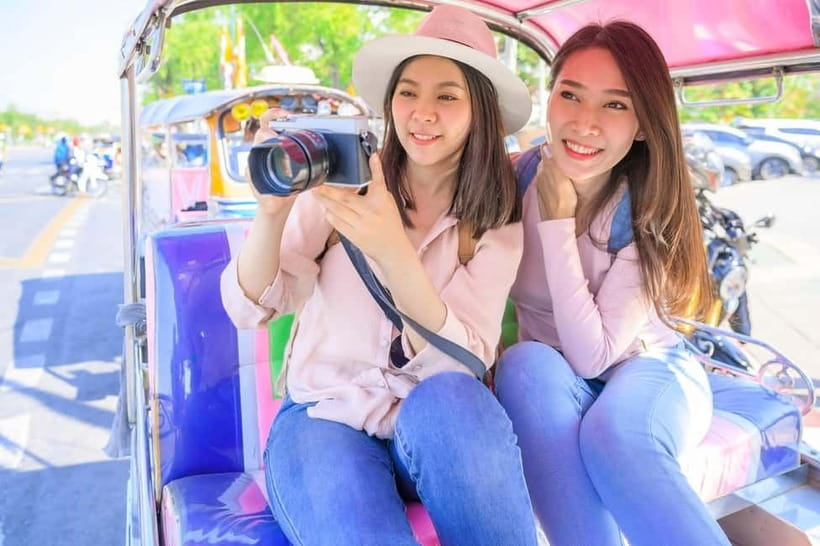 Bangkok Tuk-Tuk City Sightseeing Tour - The Grand Palace area, seen at a useful distance