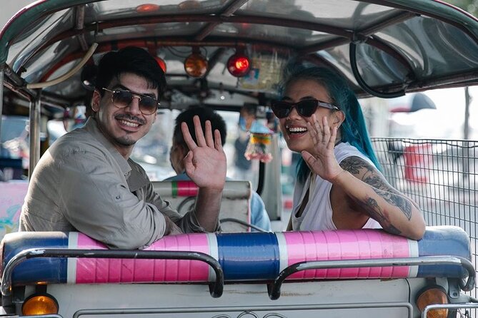 Bangkok Tuk Tuk Food Tour By Night - The flower market adds a welcome pause