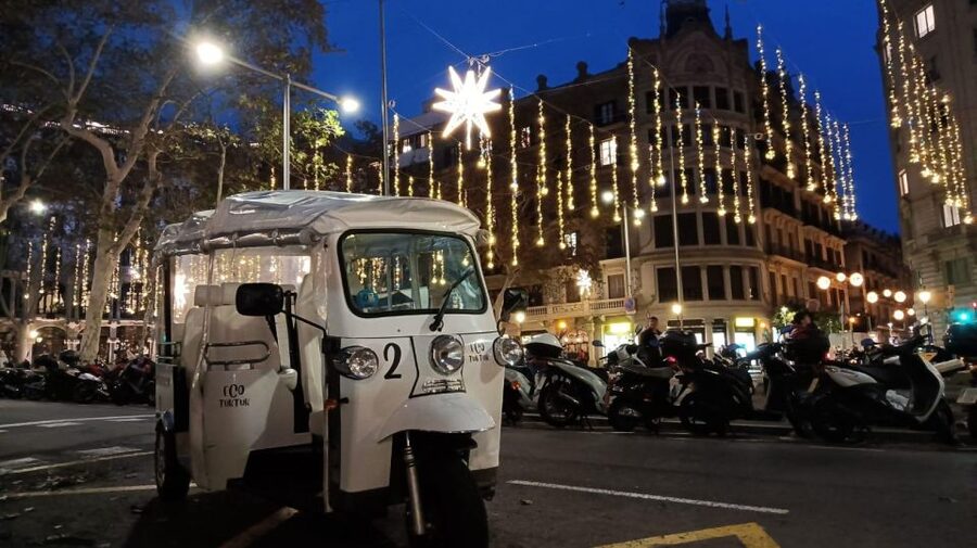 Barcelona: Private Christmas Lights Tour by Eco Tuk Tuk - What the private price means