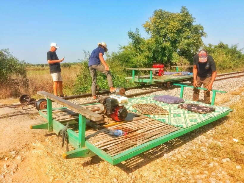 Battambang: Bamboo Train, Bat Cave, Killing Cave by Tuk Tuk - Food, snacks, and the optional rat barbecue