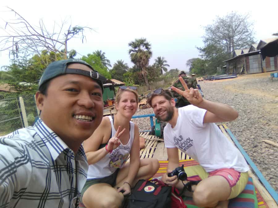 Battambang family tuktuk tour BambooTrain/Wat Banan/Bat cave - A gentle start along the Sanker River