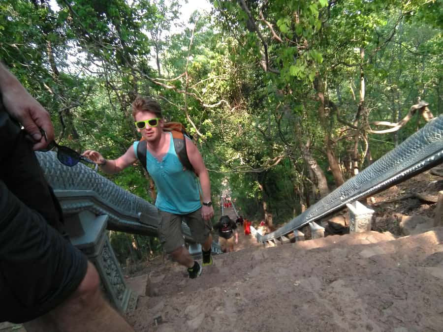 Battambang family tuktuk tour BambooTrain/Wat Banan/Bat cave - Wa Kor Village and the old Khmer house tradition