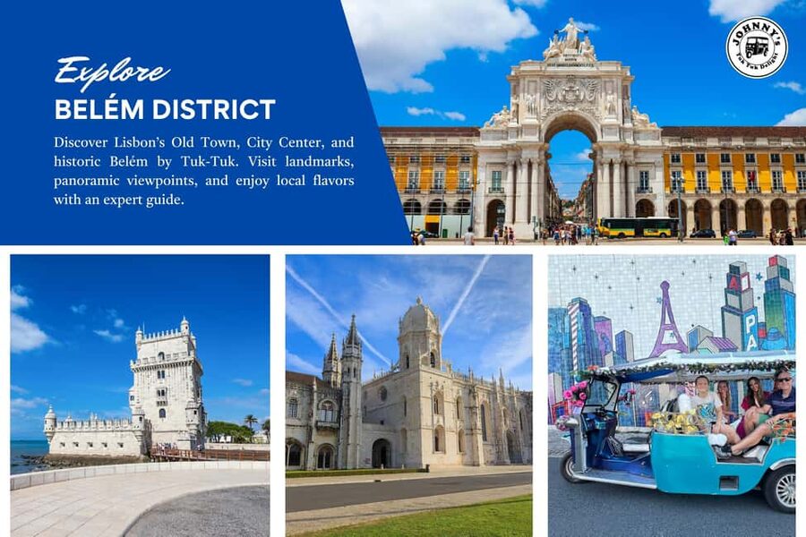 Belem Tower Tuk Tuk Tour Lisbon Old Town, City Center, Belém - Key points to know before you book