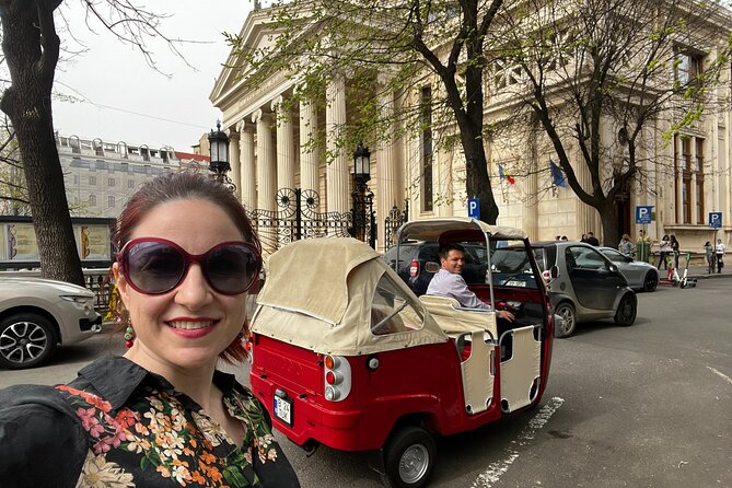 Bucharest Tuk Tuk city tour - Revolution Square and the royal center