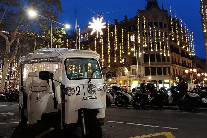 Christmas Lights Tour of Barcelona in Private Eco Tuk Tuk - Is $51.01 per person good value?