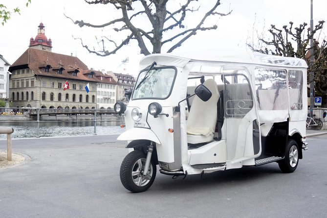 City Tour Plus Lucerne by Etuktuk - Chapel Bridge and the wooden heart of Lucerne