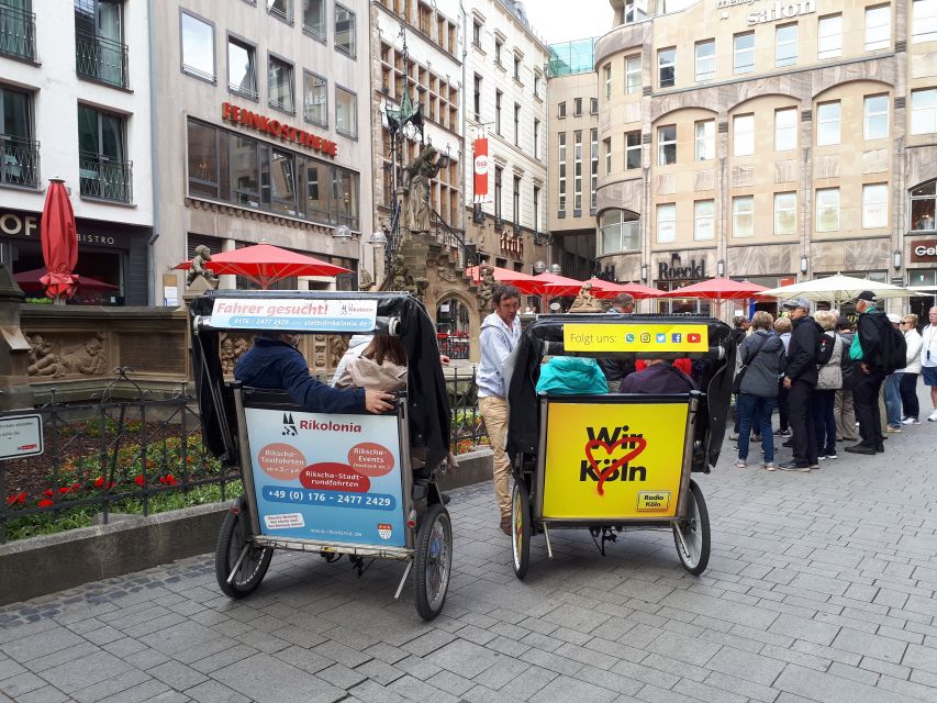 Cologne: Rickshaw Sightseeing Tour - Meeting the rickshaw near Friedrich Wilhelm III