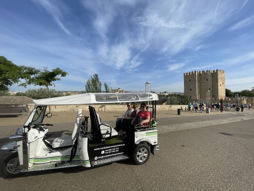 Córdoba: Guided City Tour by Tuk-Tuk - The Roman Bridge and the river view