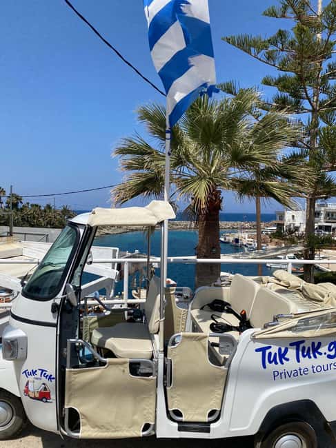 Crete: Malia, Potamos Beach, and Sissi Tuk Tuk Tour - Through greenhouses, banana farms, and rural Malia