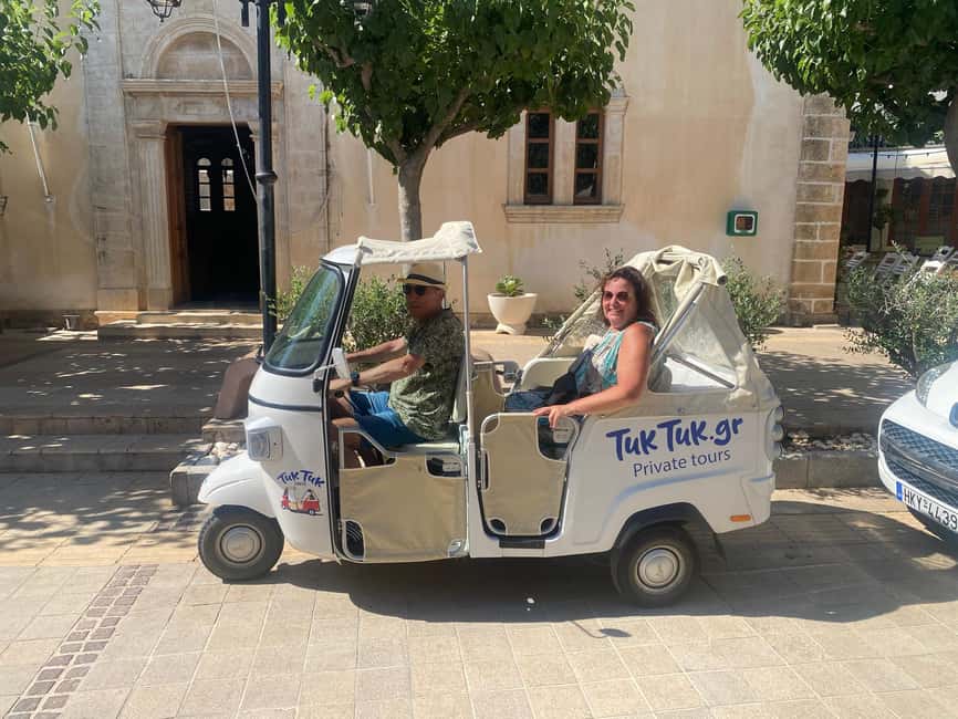 Crete: Private Tuk Tuk Tour of 7 Villages with Tastings - Honey, raki, and olive oil in Malia