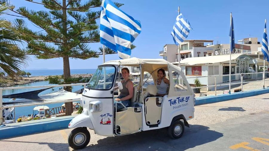 Crete: Private Tuk Tuk Tour of 7 Villages with Tastings - Meeting your tuk tuk near Malia or Hersonissos