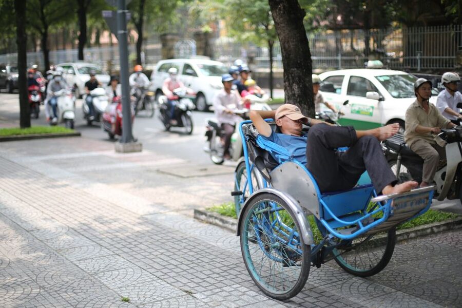 Customized Ho Chi Minh City Experience on Cyclo with Driver - An old pagoda and time for photographs