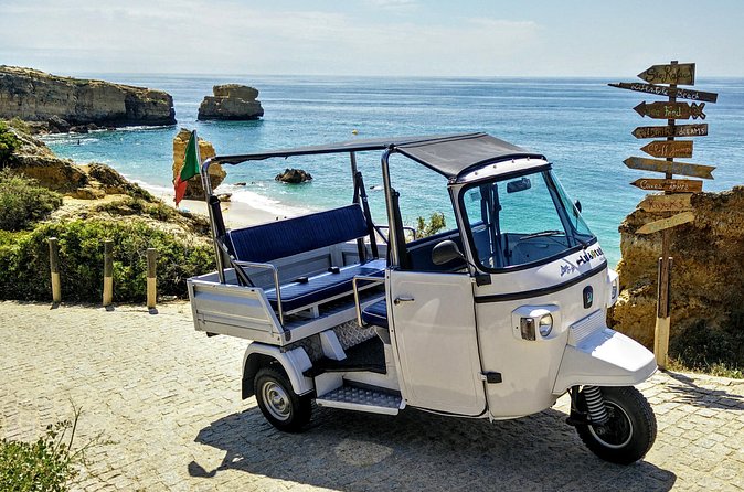 Discover Albufeira in a Tuk Tuk - São Rafael Beach and the walking stops