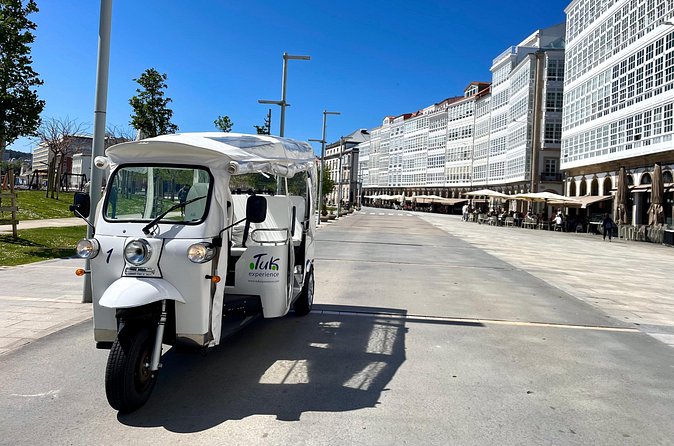 Discover Coruña 1 hour Private Tour in Tuk tuk - The seafront promenade and Tower of Hercules