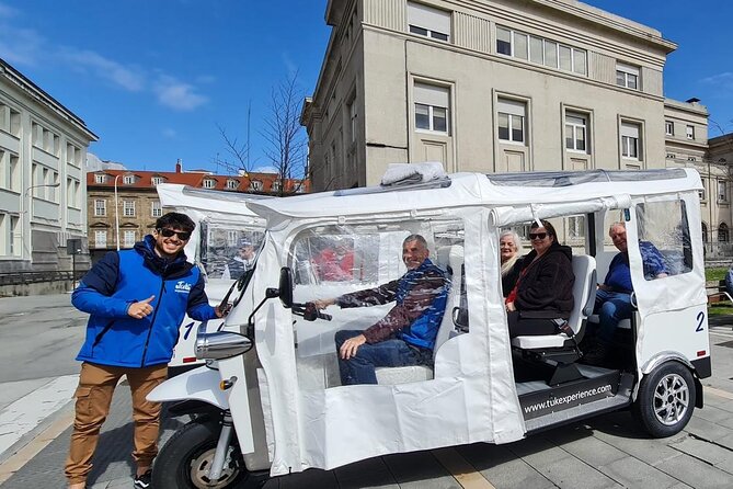 Discover Coruña 1 hour Private Tour in Tuk tuk - The glass galleries on Avenida da Marina