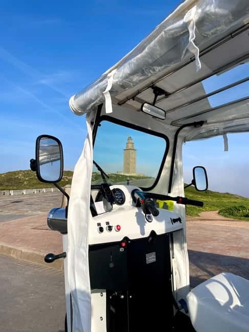 Discover Coruña: 60-Minute Private Tuk-Tuk Tour - San Antón Castle brings history into the route