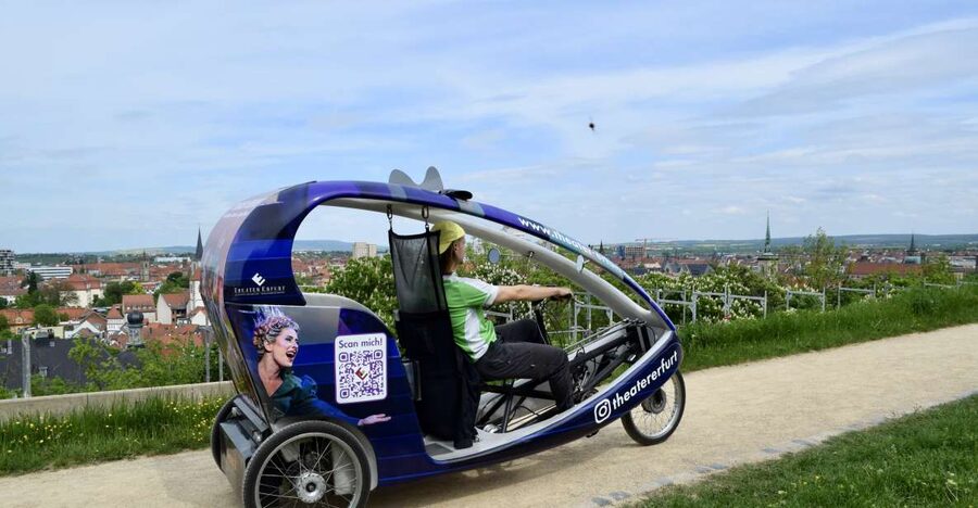Erfurt: Guided Petersberg Citadel Tour by E-Rickshaw - First views from Petersberg’s upper walls