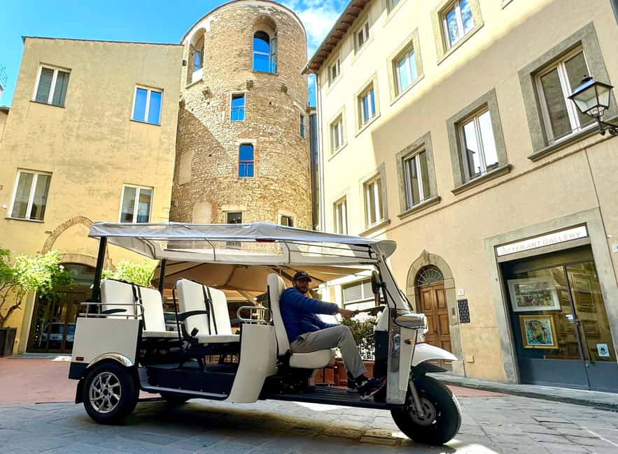 Florence: Eco Golf Car & e Tuk Tuk City Tour - From Museo Novecento to the Duomo