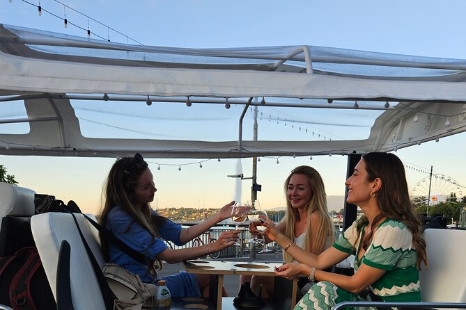 Fondue and wine private Tuk Tuk tour in Geneva - Jet d’Eau and the Geneva waterfront