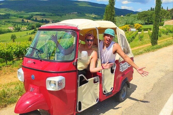 From San Gimignano: Tuscany Wine tour by Tuk Tuk with Lunch - Key points at a glance