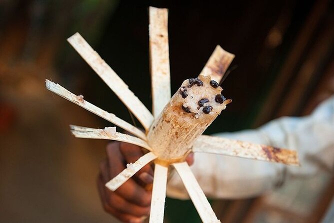 Full/Half Day Tuk TuK: Handicrafts Bambootrain Killing&Bat Caves - Bamboo sticky rice at Wat Samrong Knong