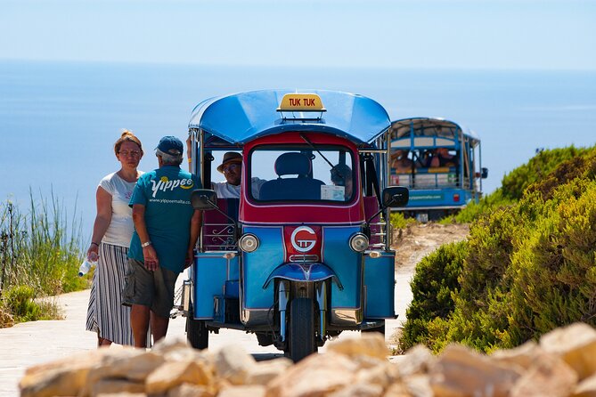 Gozo All Inclusive Chauffeured Tuk Tuk Day Tour - Blue Lagoon - Sanap Cliffs and the southern coast