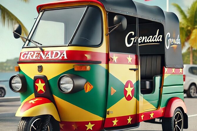 Grenada Tuk Tuk Adventure - Grand Anse Beach and the craft and spice market