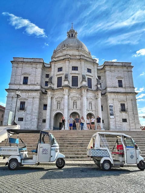 Guided Electric Piaggio Tuk-Tuk Tour of Historic Lisbon - São Pedro de Alcântara and the ride home