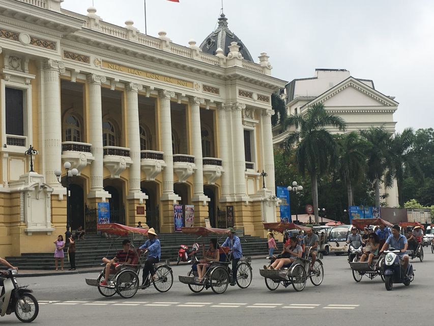 Hanoi: Old Quarter Trishaw Cyclo Tour - The Opera House shows Hanoi’s grander side