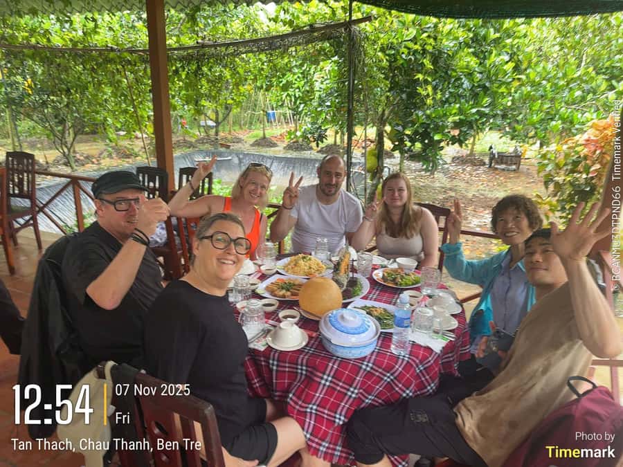 HCM: Authentic Mekong Delta - Boat, TukTuk, Khot Cake Making - What the schedule feels like