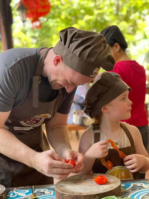 Hue City: Cyclo, Market Tour & Cooking Class at Madam Thu - The herbal foot bath sets the pace