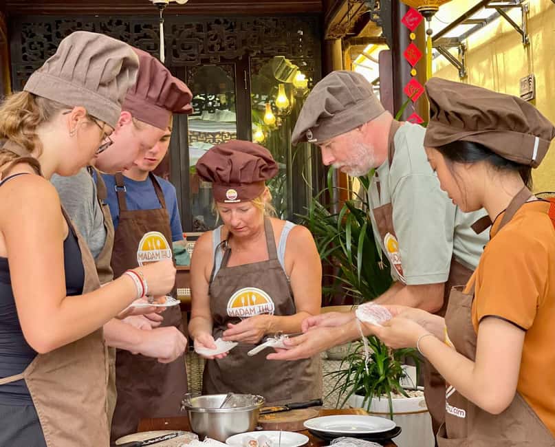 Hue City: Cyclo, Market Tour & Cooking Class at Madam Thu - Eating your own Hue-style meal