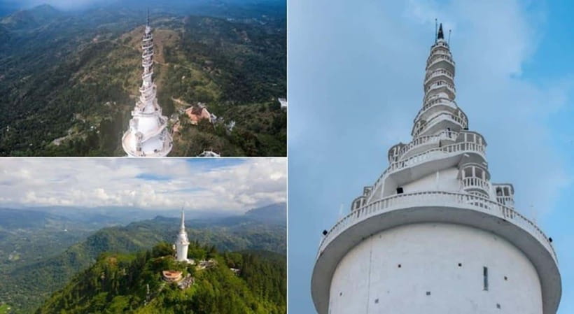 Kandy City Tour & Ambuluwawa Tuk Tuk Adventure - Ambuluwawa Tower and the climb above the hills