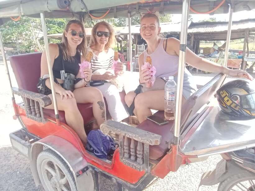 Kep town: Local tuk tuk to Countryside & Pepper farm - Phnom Chhngok, a cave temple before Angkor