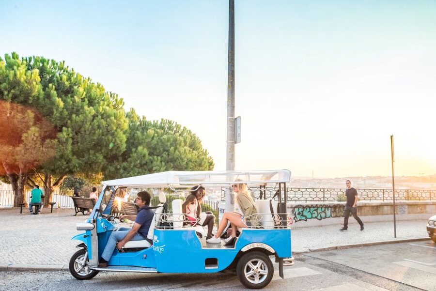 Lisbon by Tuk Tuk Guided Tour: City of Neighborhoods - Senhora do Monte: Lisbon from above