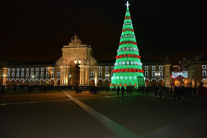 Lisbon Christmas Lights Tuk-Tuk Tour with Local Guide - Commerce Square brings the biggest photo moment