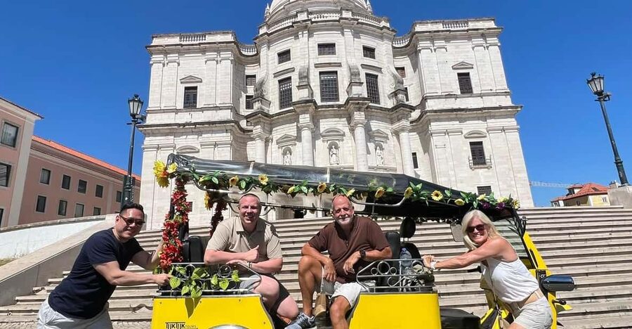 Lisbon:Half-day Guided Tuk Tuk Tour OldTown CityCenter Belem - Lisbon Cathedral, Alfama, Mouraria, and Graça