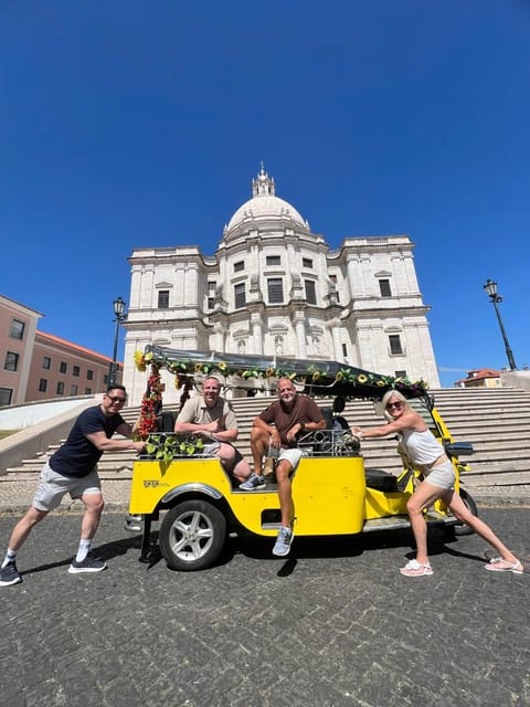 Lisbon:Half-day Guided Tuk Tuk Tour OldTown CityCenter Belem - Rossio, Baixa, and the city center