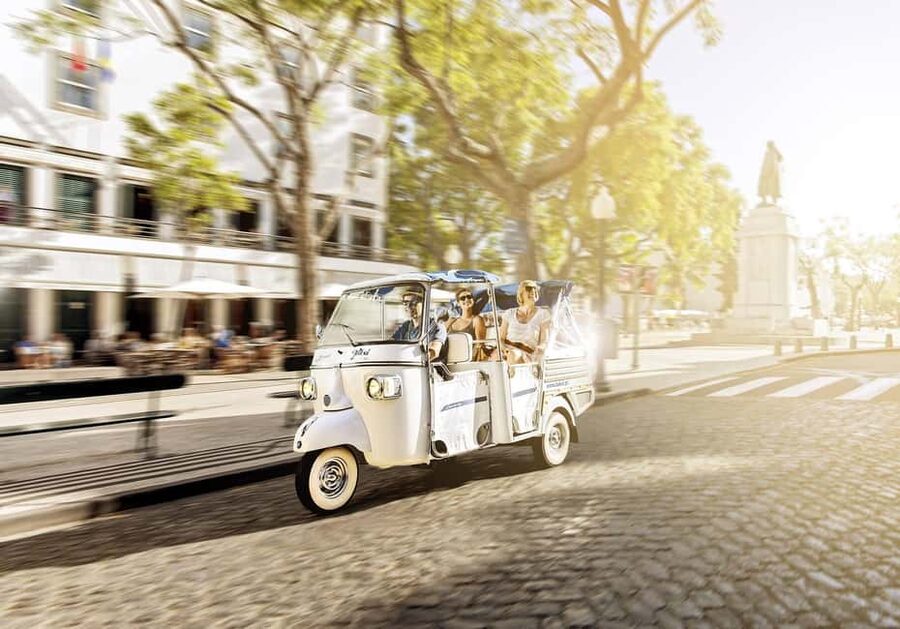 Lisbon with Tukxi: Private Belém Tuk-Tuk Tour - The ride west from Lisbon