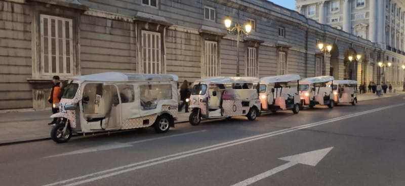 Madrid: City Tours - 6 seats private ecological tuk tuk - La Latina, San Isidro, and Tirso de Molina