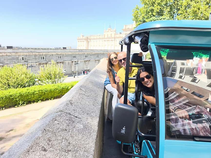 Madrid: Tour with Tuk Tuk Zero: Bernabéu and the Golden Mile. 1h 15min - AZCA puts Madrid’s business district in view